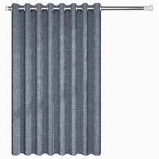 Couselect 加厚仿亞麻防霉防水浴簾/拉簾/隔簾, 霧霾藍, 1個