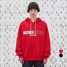 미치코런던 남녀공용 헤리티지 로고 오버 후드티