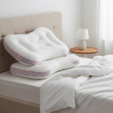 일상나눔 딥 슬립 소프트 경추 베개, 핑크, 2개