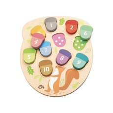 tender leaf 益智拼圖 數字橡果, 1組, 10塊, TL8415