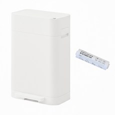 Promade Tools Forti 防臭三重密封垃圾桶 24L + 專用袋 50入組, 奶油白