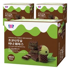 배스킨라빈스 초코나무숲 미니 웨하스, 3개, 100g