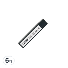 LAMY 샤프심 HB 12p, 0.7mm, 6개