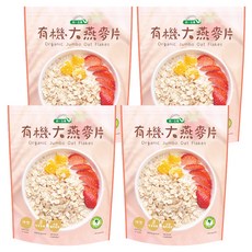 統一生機 有機大燕麥片, 400g, 4包