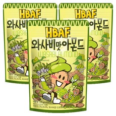 바프 와사비맛 아몬드, 120g, 3개