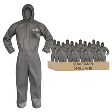 GUARDMAN SMS連身防護衣/防塵衣, 灰色, 24個