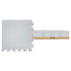 新生活家 厚防護巧拼地墊, 淺灰, 1組, 32 x 32 x 2cm