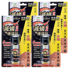 鱷魚 滅蟻攻巢連環劑 火蟻專用, 30g, 4瓶