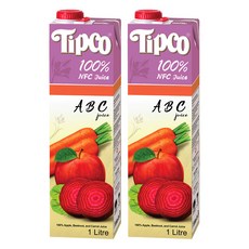 Tipco 100%ABC綜合果蔬汁, 1L, 2瓶