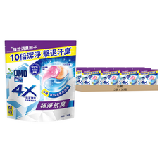 白蘭 4X極淨酵素抗病毒洗衣球補充包 抗臭護纖, 30顆, 12袋