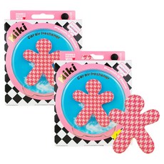 Mr&Mrs FRAGRANCE Niki 車用芳香劑, 蜜桃玫瑰, 2個