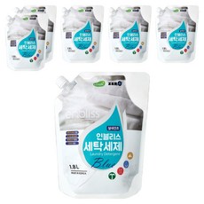 인블리스 실내건조 세탁세제 블루 리필형, 1.8L, 6개