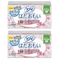 SOFY 蘇菲 日本原裝進口 敏感肌極輕薄衛生棉 日用量多 護翼型, 21cm, 24片, 2包