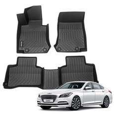 더존 입체포집 TPE 카매트 풀세트, 현대 제네시스 DH G80 2륜(2016년~2019), 올블랙