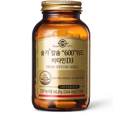 솔가 칼슘 600 위드 비타민 D3, 245.29g, 1개
