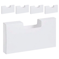 塑膠袋收納盒 大號(26 x 12 x 3cm) 5個, 白色, 1組