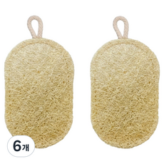 Ram's Home 橢圓形植物性絲瓜菜瓜布, 6個, 1入