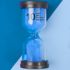 Storybing 室內裝飾沙漏計時器 10分鐘, 藍色