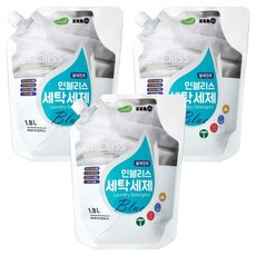 enbliss 藍色洗衣精補充包 花香, 1.8L, 3包