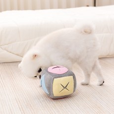 Leto 狗狗嗅聞方塊球玩具, 1個, 灰色