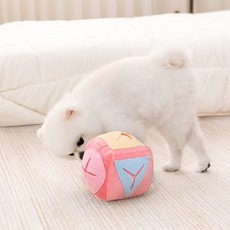 Leto GMS 狗狗嗅聞方塊球玩具, 1個, 粉紅色