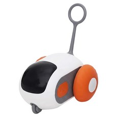 逗貓智能跑跑車 15-20M超遠距離輕鬆遙控 智能遙控雙模式 自動避障, 橙色, 1個, HD-7075