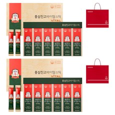 정관장 정품 홍삼진고바이탈스틱 5p + 쇼핑백, 300g, 2개