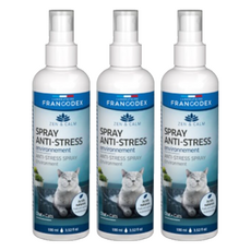 FRANCODEX 法典 禪靜抗焦慮環境噴霧 貓, 天然草本配方, 100ml, 壓力緩解/安撫情緒/注意力集中, 3瓶
