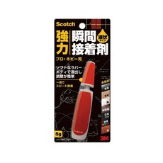 3M Scotch 強力瞬間接著劑 液體型 5g - 適用於紙類、板片磚體及陶器等表面, 1個