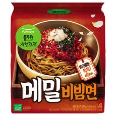 풀무원 메밀 비빔면 117.3g, 4개