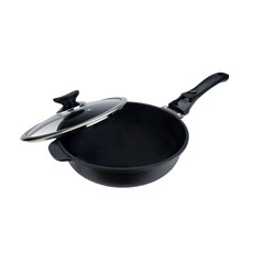 MiyAco 米雅可 遠紅外線陶瓷不沾深型平底鍋 單把附蓋, 28cm, 1個