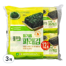 풀무원 들기름 파래김, 60g, 3개