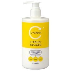 熊野油脂 Cyclear 維生素C身體乳 400ml 保濕 清爽不黏膩 全身適用, 1瓶