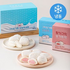 수라당 그릭요거트 찹쌀떡 그릭요거트 12개입 + 딸기그릭요거트 12개입 세트 (냉동), 1박스