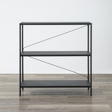 HOLA 和樂家居 伊登鐵製烤漆三層架 11.95kg, 3層, 黑色