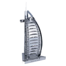 3D立體微型雕塑拼圖 一片裝 40 x 40 x 90mm, 阿拉伯之星 銀色, 1組