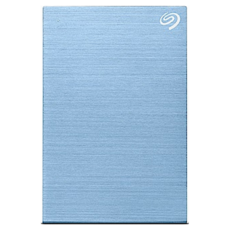 SEAGATE 希捷 One Touch 輕巧行動硬碟 5TB HDD 密碼保護 金屬紋理表層, 冰川藍