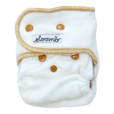 sloomb HLC 舒適軟毛巾面有機竹棉夜用布尿布 1號 3.1~6.8kg適用, YARROW, 1個