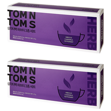 탐앤탐스 삼각티백 허브티 3종 세트, 히비스커스 1g x 10p + 캐모마일 1g x 10p + 페퍼민트 1g x 10p, 2세트