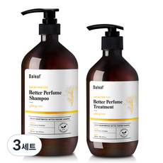 Daleaf 香氛洗髮精 1L+香氛潤髮乳 500ml 玫瑰香, 3套
