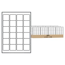 鶴屋 A4三用電腦標籤 65號 B4648 48 x 46mm, 24格, 105張
