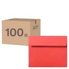 Tooyoung Design 現代迷你信封, 紅色, 100個裝