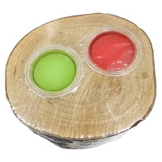 Canary 甲蟲天然原木雙孔果凍皿 雙孔設計 方便清潔, 1個, A-A077