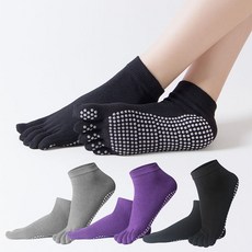 Doobalro 女式基本瑜伽襪 3 腿套裝