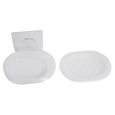 Easy 易立家 無痕掛勾 肥皂盒, 防水防鏽, 超黏性, S-S1008-001, 1組