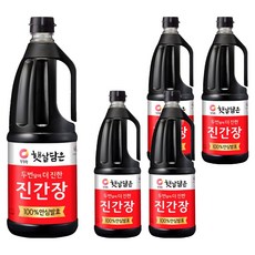 햇살담은 두번달여 더진한 진간장, 1.7L, 5개