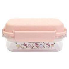 Sanrio 三麗鷗 Hello Kitty 凱蒂貓 Tritan 密封保鮮盒 方型, 容器 + 蓋子, 1組