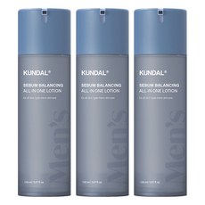 KUNDAL 昆黛爾 男士水潤平衡多合一乳液, 3個, 150ml