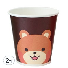 황씨네도시락 캐릭터 종이컵 곰, 70개입, 2개