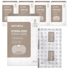 마더케이 멸균 구강티슈 30p, 120g, 5개